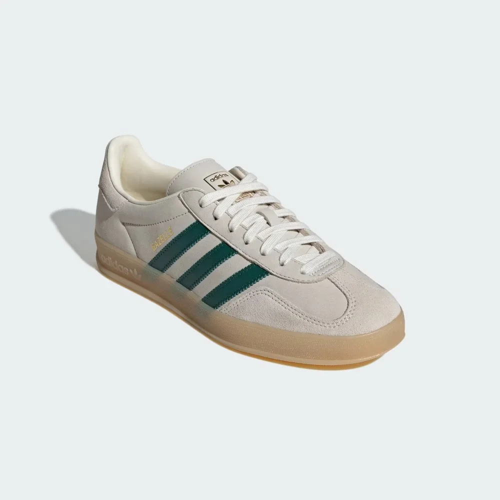 7M / 8W - [New] Men's adidas Gazelle Indoor Shoes 'Cream White' IH9675